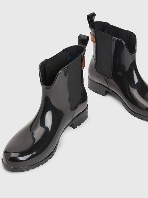 Tommy Hilfiger Buckled Ankle Wellies Bot Kadın Siyah | TH572SUG