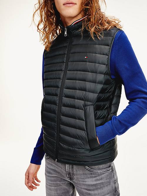 Tommy Hilfiger CORE PACKABLE DOWN VEST Kaban Erkek Siyah | TH052TSZ