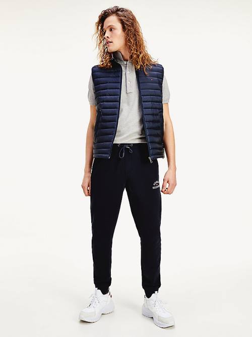 Tommy Hilfiger CORE PACKABLE DOWN VEST Kaban Erkek Mavi | TH107DWN