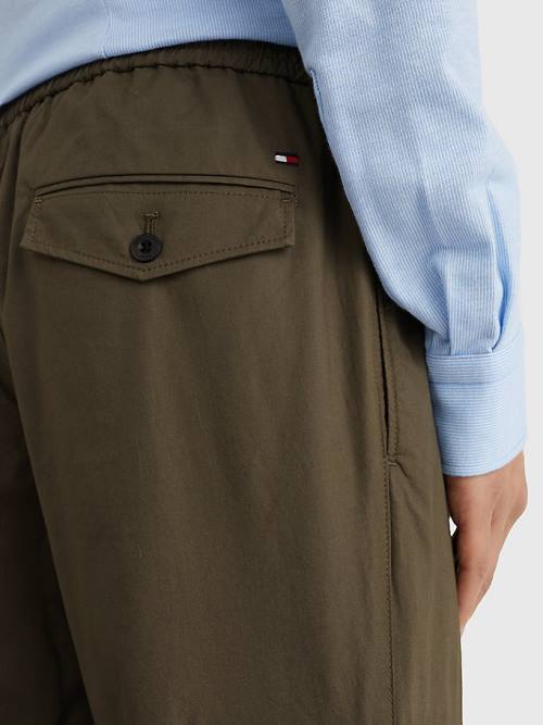 Tommy Hilfiger Cargo Relaxed Fit Poplin Chinos Pantolon Erkek Haki | TH983CAX