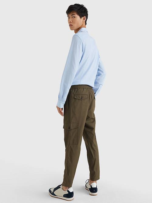 Tommy Hilfiger Cargo Relaxed Fit Poplin Chinos Pantolon Erkek Haki | TH983CAX