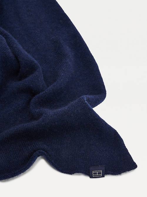 Tommy Hilfiger Cashmere Blend Fular Kadın Mavi | TH573LGA