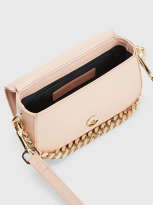 Tommy Hilfiger Chain Mini Crossover Çanta Kadın Pembe | TH241VPH