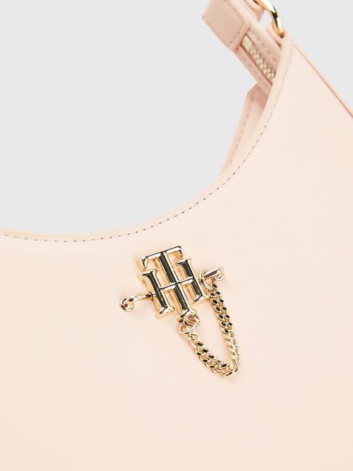 Tommy Hilfiger Chain Shoulder Çanta Kadın Pembe | TH538YXS