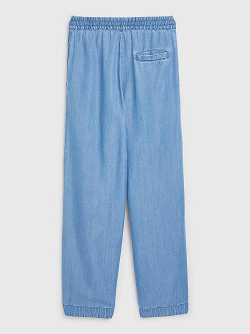 Tommy Hilfiger Chambray Pantolon Kiz Çocuk Denim | TH945WJZ