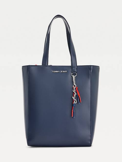 Tommy Hilfiger Charm Tote Çanta Kadın Mavi | TH428YJR