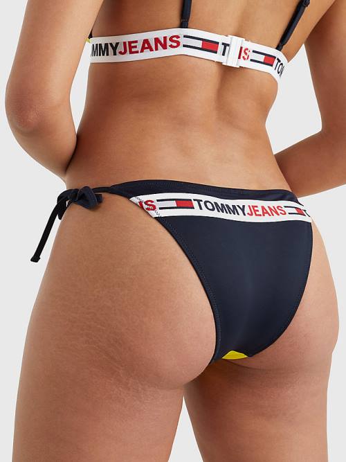 Tommy Hilfiger Cheeky Side Tie Bikini Bottoms Mayo Kadın Sarı | TH704KUD