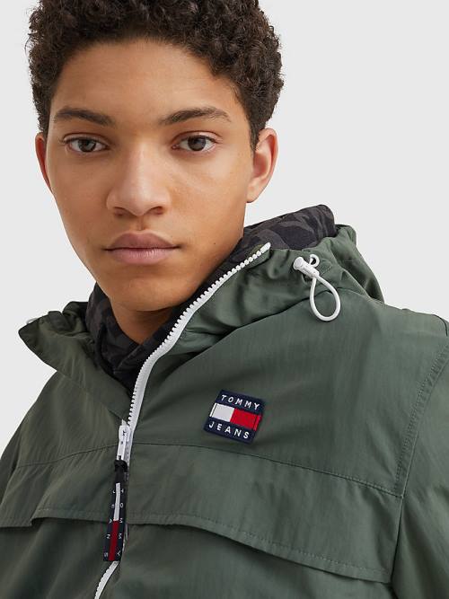 Tommy Hilfiger Chicago Windbreaker Ceket Erkek Yeşil | TH561YUB