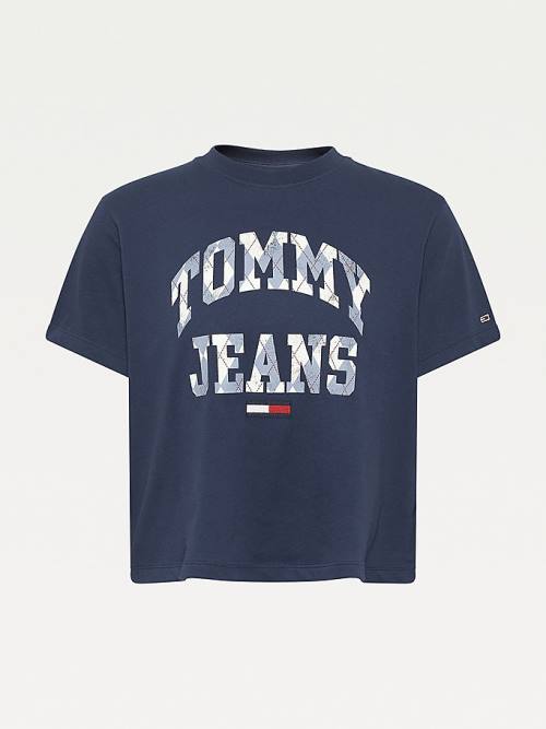 Tommy Hilfiger Classics Argyle Tişört Kadın Mavi | TH475ZPL