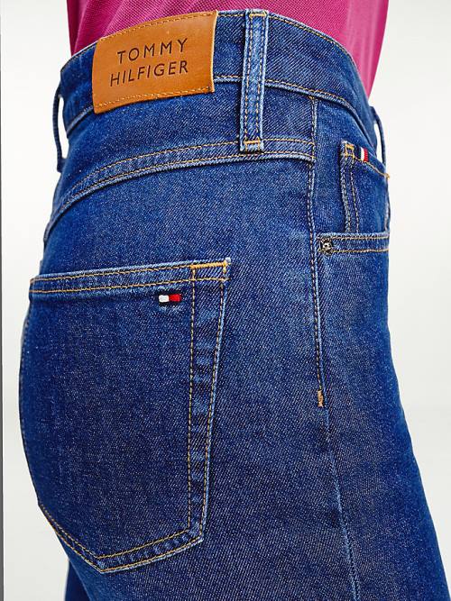 Tommy Hilfiger Classics High Rise Straight Jean Pantolon Kadın Denim | TH741UMA