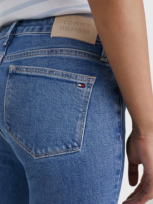 Tommy Hilfiger Classics High Rise Straight Faded Jean Pantolon Kadın Denim | TH745ECS