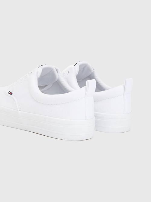 Tommy Hilfiger Classics Low-Top Spor Ayakkabı Erkek Beyaz | TH537AWN