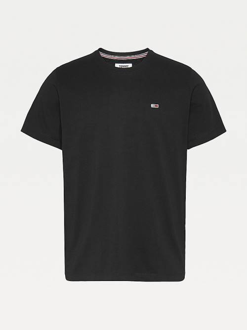 Tommy Hilfiger Classics Organic Pamuklu Tişört Erkek Siyah | TH371BWA