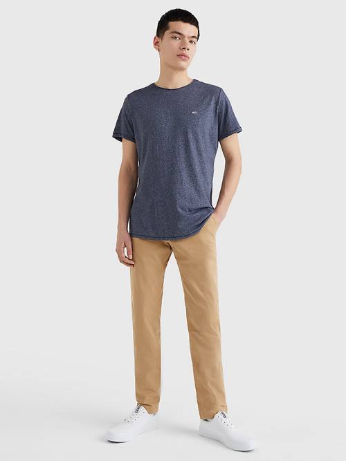 Tommy Hilfiger Classics Slim Fit Tişört Erkek Mavi | TH390JZN