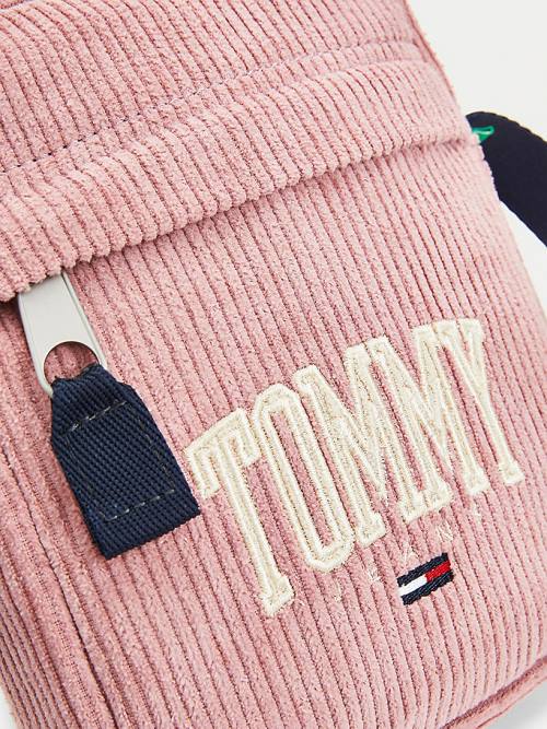 Tommy Hilfiger College Crossbody Çanta Erkek Pembe | TH081UHR