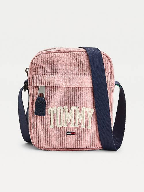 Tommy Hilfiger College Crossbody Çanta Erkek Pembe | TH081UHR