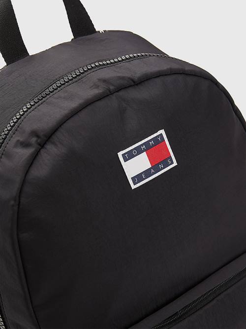 Tommy Hilfiger Colour-Blocked Backpack Çanta Erkek Siyah | TH781LST