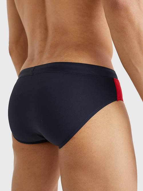 Tommy Hilfiger Colour-Blocked Drawstring Briefs Mayo Erkek Mavi | TH917YQE