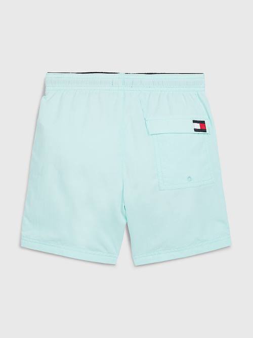 Tommy Hilfiger Colour-Blocked Mid Cut Cut Cut Length Shorts Mayo Erkek Çocuk Mavi | TH289EGM