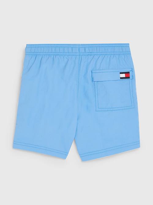 Tommy Hilfiger Colour-Blocked Mid Cut Cut Cut Length Shorts Mayo Erkek Çocuk Mavi | TH470FMC