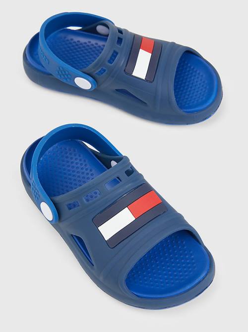 Tommy Hilfiger Comfy Flag Sandalet Erkek Çocuk Mavi | TH796AED