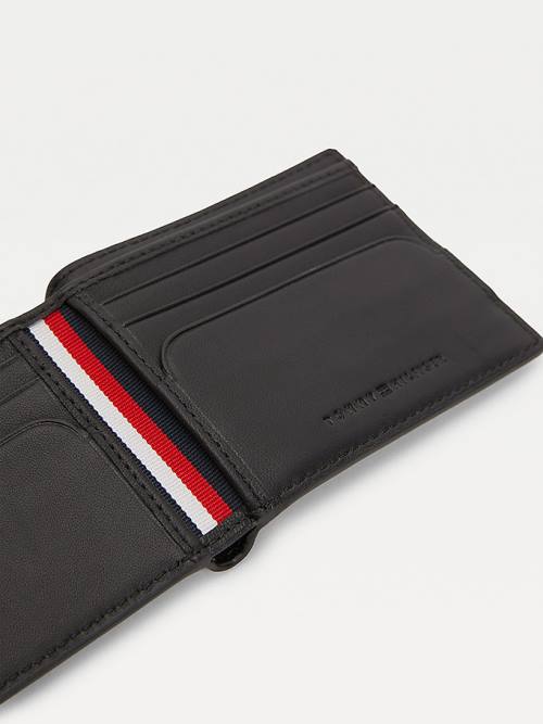 Tommy Hilfiger Commuter Deri RFID Astar Small Cüzdan Erkek Siyah | TH653EYA