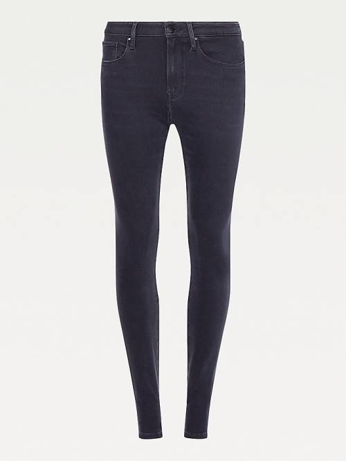 Tommy Hilfiger Como Mid Cut Cut Cut Rise Skinny Seamless TH Soft Jean Pantolon Kadın Denim | TH148RUI