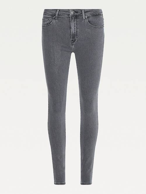 Tommy Hilfiger Como Mid Cut Cut Cut Rise Skinny Jean Pantolon Kadın Denim | TH482GYC