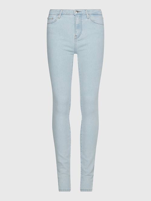 Tommy Hilfiger Como Mid Cut Cut Cut Rise Skinny Jean Pantolon Kadın Denim | TH581XWY