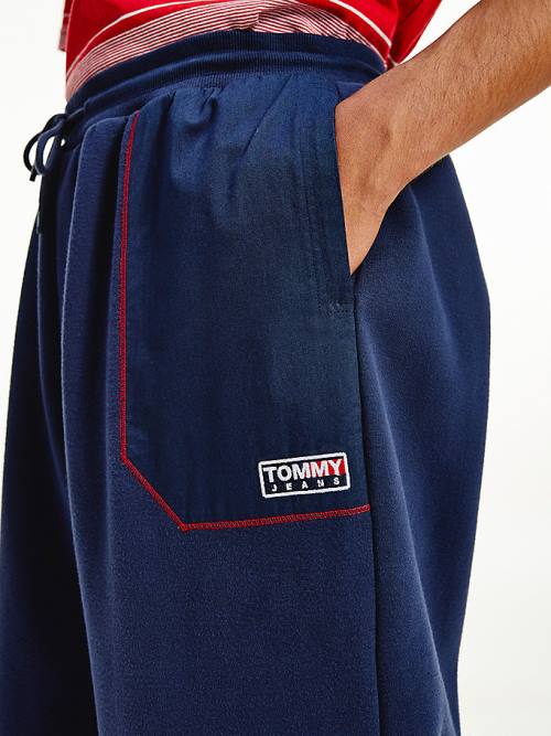 Tommy Hilfiger Contrast Stitch Pocket Joggers Pantolon Erkek Mavi | TH439HFI