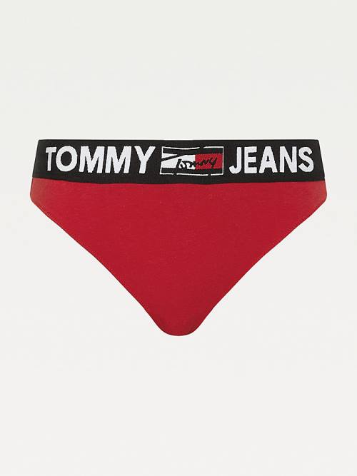 Tommy Hilfiger Contrast Waistband Briefs İç Giyim Kadın Kırmızı | TH639NUA