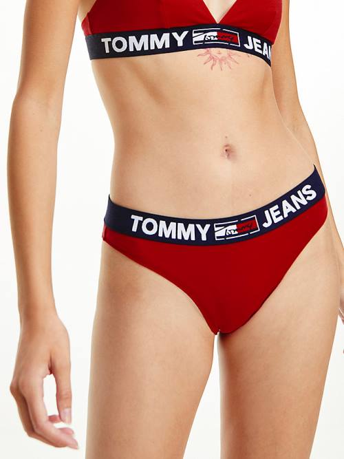 Tommy Hilfiger Contrast Waistband Briefs İç Giyim Kadın Kırmızı | TH639NUA