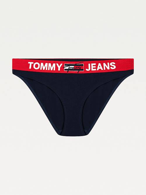 Tommy Hilfiger Contrast Waistband Briefs İç Giyim Kadın Mavi | TH950QPM