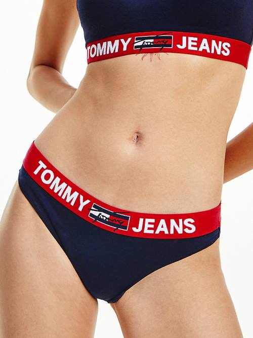 Tommy Hilfiger Contrast Waistband Briefs İç Giyim Kadın Mavi | TH950QPM