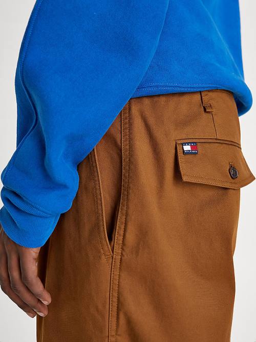 Tommy Hilfiger Crest Relaxed Fit Chinos Pantolon Erkek Kahverengi | TH460AHQ