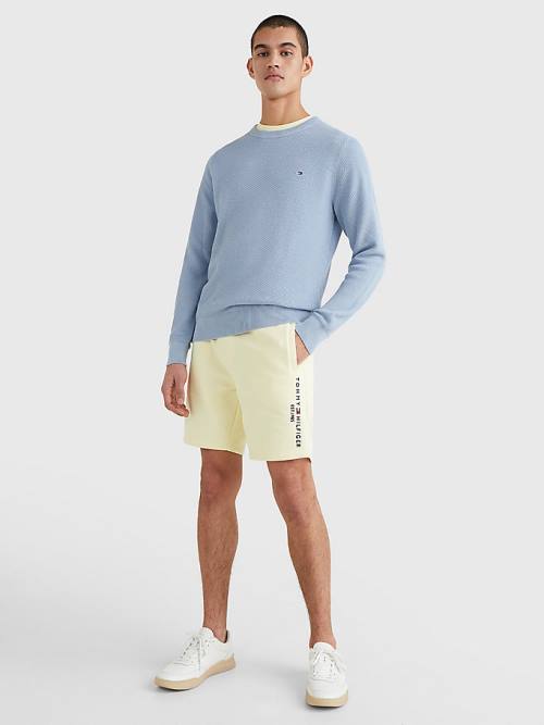 Tommy Hilfiger Crew Neck Jumper Kazak Erkek Mavi | TH710ZFK