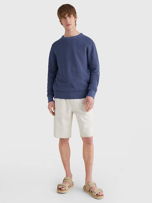 Tommy Hilfiger Crew Neck Jumper Kazak Erkek Mavi | TH790PIM