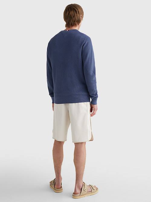 Tommy Hilfiger Crew Neck Jumper Kazak Erkek Mavi | TH790PIM