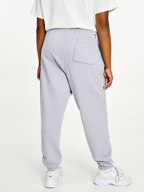 Tommy Hilfiger Curve College Tommy Badge Plush Joggers Pantolon Kadın Mor | TH721LEK