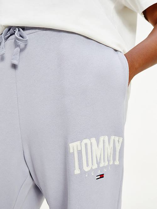 Tommy Hilfiger Curve College Tommy Badge Plush Joggers Pantolon Kadın Mor | TH721LEK