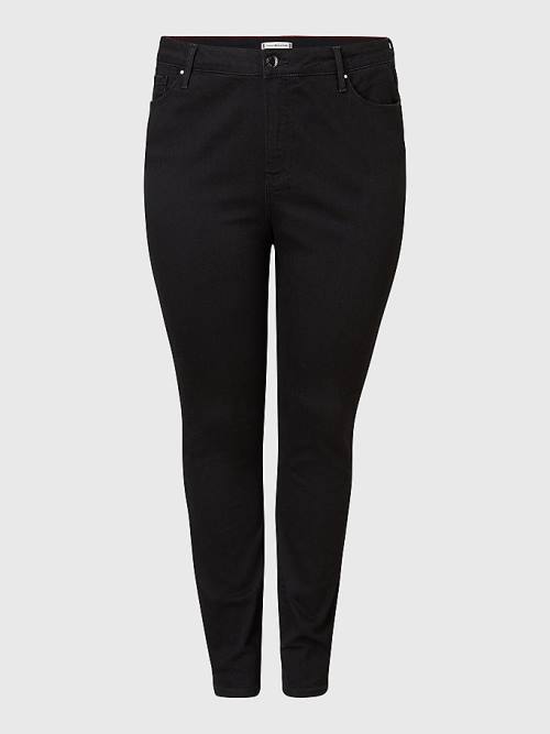 Tommy Hilfiger Curve Harlem High Rise Ultra Skinny Black Jean Pantolon Kadın Siyah | TH170YKR