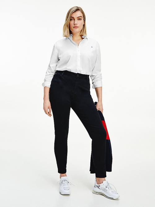 Tommy Hilfiger Curve Harlem High Rise Ultra Skinny Black Jean Pantolon Kadın Siyah | TH170YKR