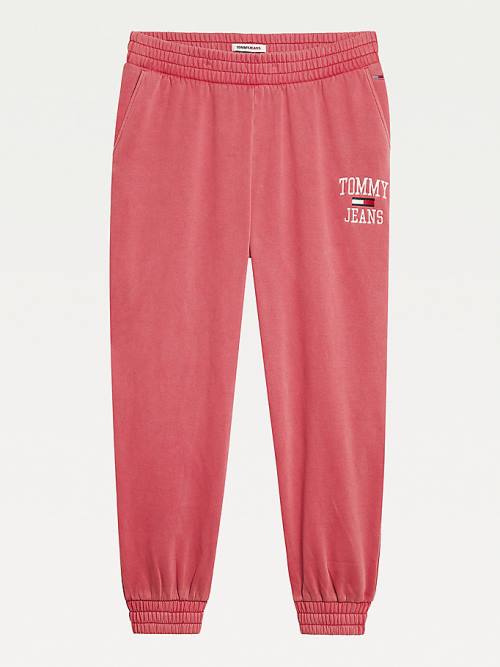 Tommy Hilfiger Curve Logo Relaxed Joggers Pantolon Kadın Kırmızı | TH710ADW