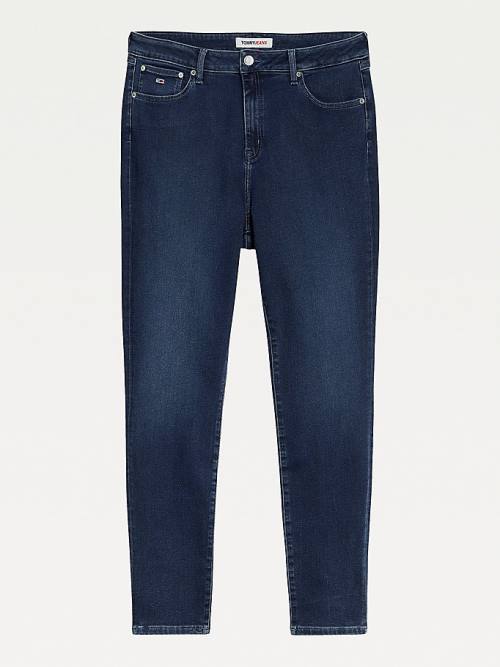 Tommy Hilfiger Curve Melany Ultra-High Rise Super-Skinny Power Stretch Jean Pantolon Kadın Denim | TH341NPK