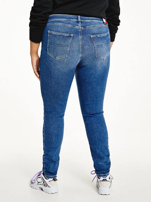 Tommy Hilfiger Curve Melany Ultra High Rise Super Skinny Jean Pantolon Kadın Denim | TH369WBQ