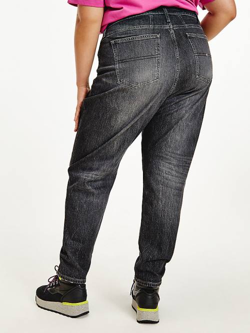 Tommy Hilfiger Curve Mom Ultra High Rise Tapered Jean Pantolon Kadın Denim | TH095HEZ