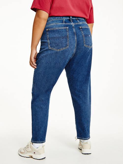 Tommy Hilfiger Curve Mom Ultra High Rise Tapered Jean Pantolon Kadın Denim | TH206XFW