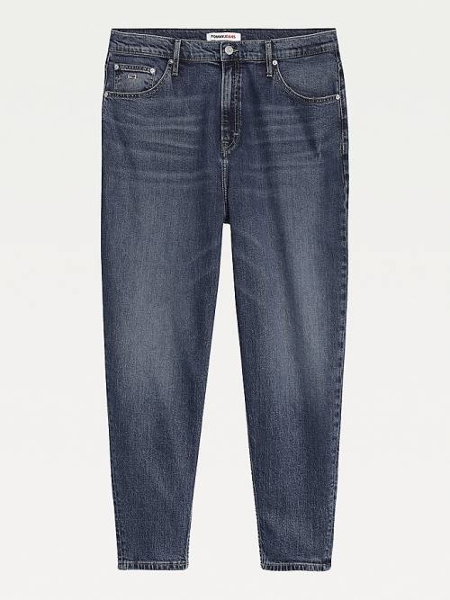 Tommy Hilfiger Curve Mom Ultra High Rise Tapered Faded Jean Pantolon Kadın Denim | TH392OSK