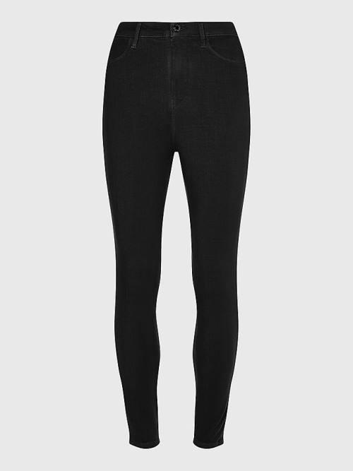 Tommy Hilfiger Curve Sculpt High Rise Super Skinny Pantolon Kadın Siyah | TH617UZS