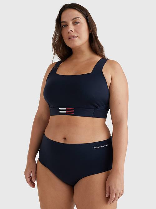 Tommy Hilfiger Curve TH Flex Bikini Bottoms Mayo Kadın Mavi | TH871IFW